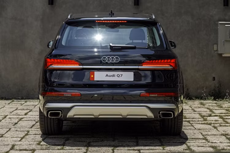 Audi Q7 45 TFSI quattro được trang bị động cơ xăng tăng áp 4 xy-lanh thẳng hàng với công suất tối đa 252 mã lực và mô-men xoắn cực đại 370 Nm. Kết hợp với động cơ này là hộp số 8 cấp Tiptronic và hệ dẫn động 4 bánh toàn thời gian quattro. Cơ cấu trên giúp Audi Q7 45 TFSI có khả năng tăng tốc từ 0 lên 100 km/h trong 7,3 giây trước khi đạt vận tốc tối đa 230km/h.