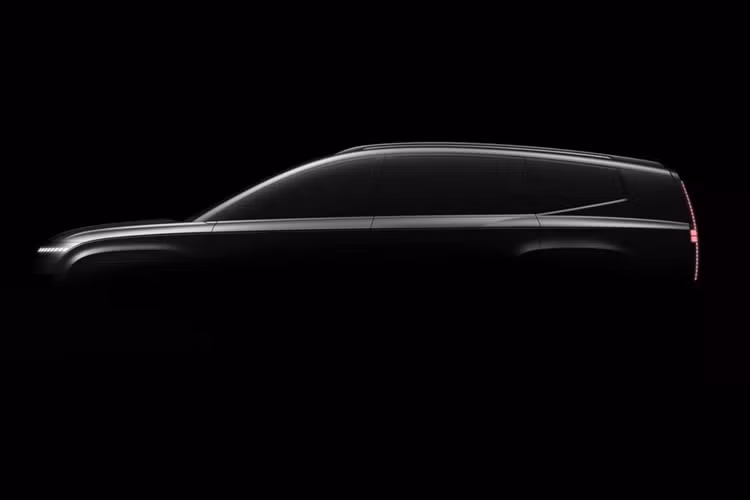Khu vực đầu xe nổi bật với dải đèn LED “Parametric Pixels” giống Ioniq 5 và Ioniq 6. Bên cạnh đó, mẫu SUV này cũng có dải đèn định vị dạng pixel chạy dọc ở mặt trước.