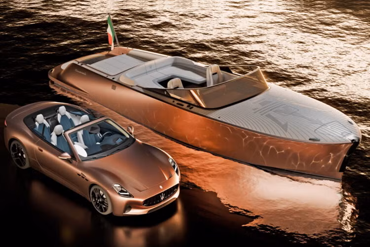 Chiếc du thuyền siêu sang Maserati Tridente này được trang bị hệ thống truyền động hoàn toàn bằng điện được tạo ra với sự cộng tác của công ty công nghệ hàng hải Vita Power.