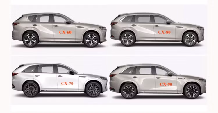 Cac mau SUV Mazda thiet ke giong nhau khien nguoi dung boi roi