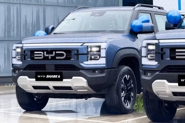 Mẫu xe bán tải BYD Shark hybrid được xây dựng dựa trên nền tảng DMO của BYD được thiết kế dành cho các mẫu xe hybrid sạc điện có khả năng chạy địa hình vượt trội; tương tự như trên hai mẫu xe tập trung vào địa hình off-road Fang Cheng Bao Bao 5 và Bao 8.