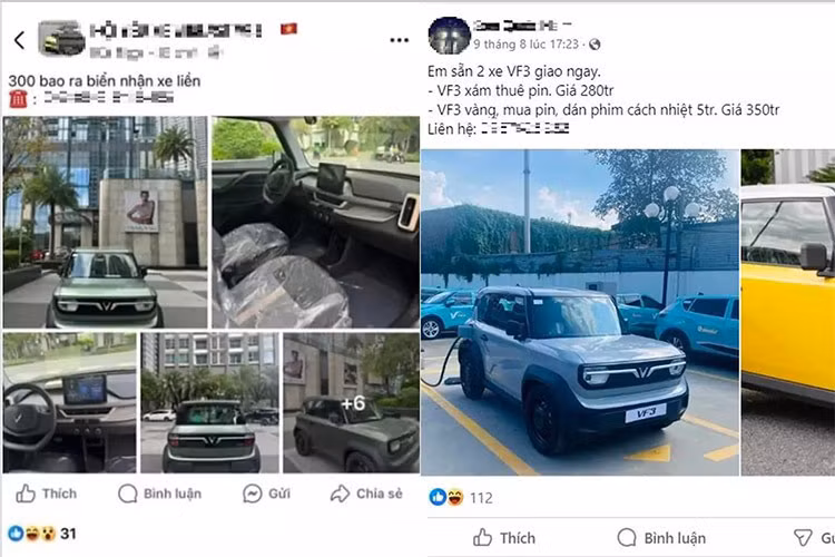 Trang bị an toàn trên VF3 gồm có: hệ thống chống bó cứng phanh ABS, hỗ trợ phanh khẩn cấp, kiểm soát lực kéo TCS, hỗ trợ khởi hành ngang dốc, căng đai khẩn cấp ghế trước, tính năng khóa động cơ khi có trộm và 1 túi khí. Xe còn có hỗ trợ đỗ xe phía sau (cảm biến lùi) và camera lùi.