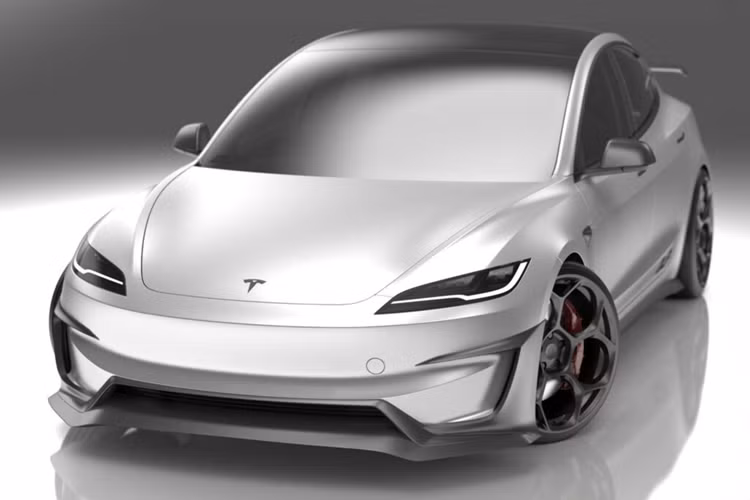 Những sửa đổi này làm cho mẫu xe điện Tesla Model 3 Performance trông hầm hố hơn đáng kể và giúp tăng thêm lực ép cho xe.