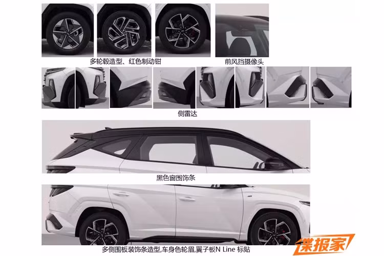 Tuy nhiên, không giống như những mẫu xe hiện đang được bán, xe áp dụng thiết kế bao quanh đầu xe hoang dã hơn. Cụ thể, xe có thêm tấm ốp kéo dài hết đầu xe, khiến tổng thể mặt trước của xe có hiệu ứng thị giác dày dặn hơn.