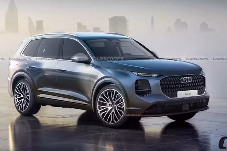 Để khắc phục tình trạng trên, Audi đang lên kế hoạch cho ra mắt Q7 thế hệ mới, hứa hẹn sở hữu thiết kế bắt mắt và nhiều công nghệ hấp dẫn. Theo những hình ảnh chạy thử, Audi Q7 2026 mới có lưới tản nhiệt được đặt cao hơn, hốc gió phía trước mở rộng hơn và dải đèn LED ban ngày hai bên đã được loại bỏ.