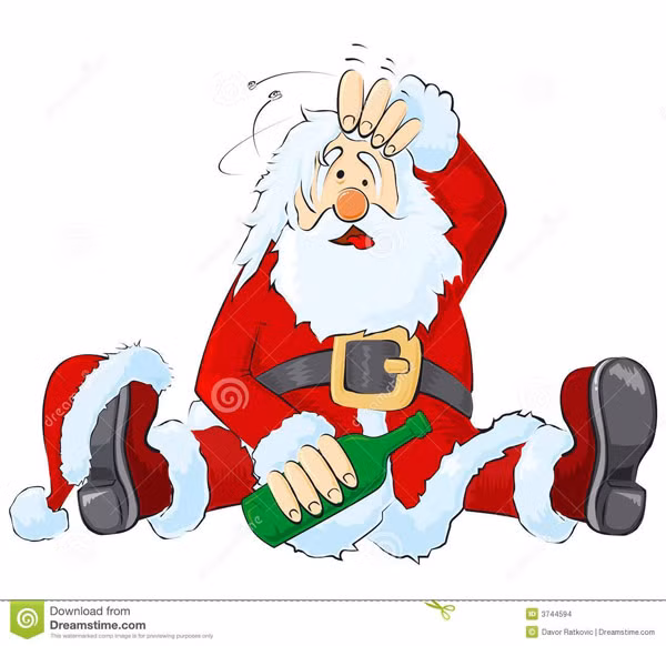 Anh ong gia Noel say bi ti hai kho do hinh anh 12