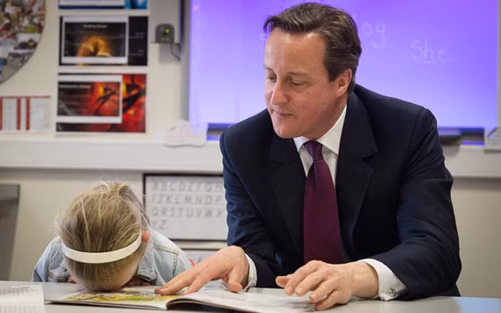 Cựu Thủ tướng Anh David Cameron dường như đã rất cố gắng nhưng với trẻ em, không thích có nghĩa là không thích!