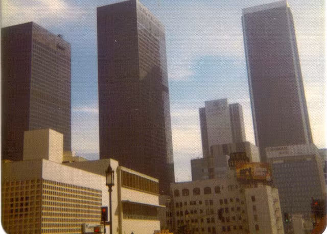 Thành phố Los Angeles phát triển với những tòa nhà chọc trời trong bức ảnh chụp năm 1973.