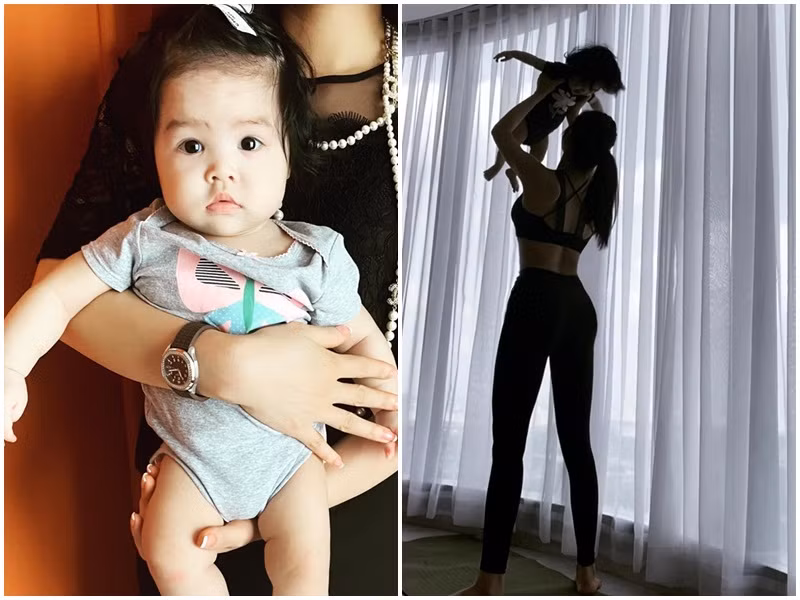 Qua một số bức ảnh được chia sẻ, mẹ của bé Bảo Khanh có vóc dáng gợi cảm, vẻ ngoài sành điệu.
