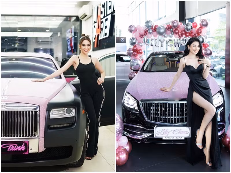 Lily Chen dung mau sieu xe voi Ngoc Trinh la ai?
