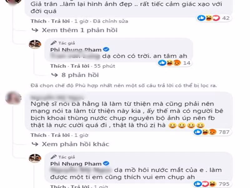 Phi Nhung đáp trả khá nhẹ nhàng trước bình luận chê làm màu.