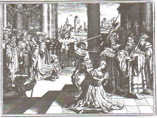 Cuối cùng, hoàng hậu Anne Boleyn bị kết tội mưu phản, loạn luân và ngoại tình. Bà bị giam ở tháp London trước khi bị chặt đầu vào năm 1536. Theo đó, bà trở thành hoàng hậu đầu tiên bị chém đầu.