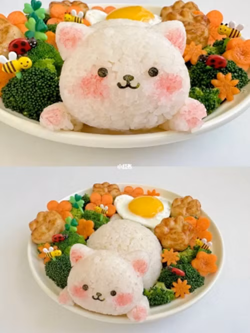Cách làm món cơm mèo dễ thương lấy lòng bé con ngày Tết - Hình 2 Cach lam mon com meo de thuong lay long be con ngay Tet-Hinh-2