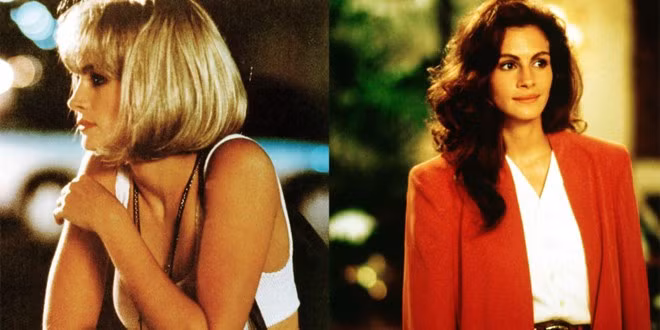 Trong Pretty Woman (Người đàn bà đẹp), Vivian Ward (Julia Roberts) lúc đầu rất xinh nhưng cách ăn mặc kém sang trọng. Càng về sau, ngoại hình thanh lịch của cô càng làm người xem ấn tượng.