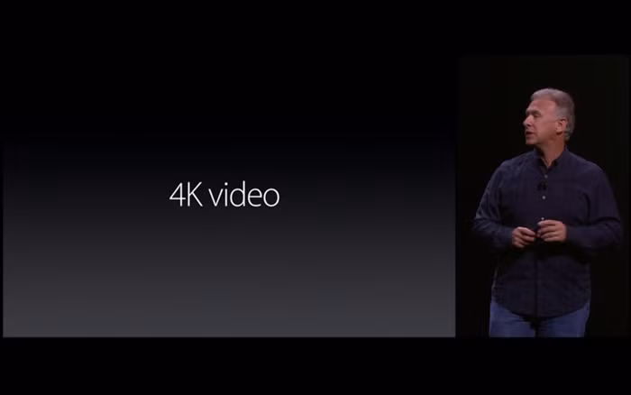Lần đầu tiên trong lịch sử, Camera của iPhone có thể quay phim 4K – công nghệ vô cùng hiện đại.