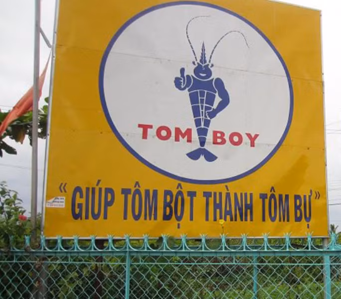 Một tấm biển hóm hỉnh, vui nhộn.
