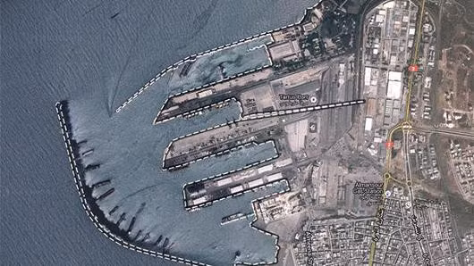 Cảng Tartus tại Syria. Ảnh: GOOGLE MAPS