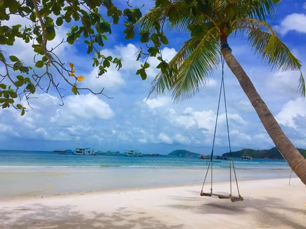 Bãi Sao của Phú Quốc đặc biệt hoang sơ bởi chưa được dịch vụ khai thác triệt để. Bạn chỉ bắt gặp những chiếc ghế hay võng dù nằm bên bờ biển vắng đầy lãng mạn. Không hề có việc chèo kéo du khách, khai thác dịch vụ hay chặt chém…ở nơi đây.