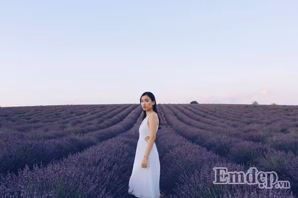 “Mải miết chụp hình được khoảng hơn một giờ thì nắng bắt đầu chuyển sang một màu vàng mật, phản chiếu lên những đám mây chuyển sắc hồng, mặt trời dần xuống tạo nên một cảnh sắc lãng mạn và yên bình đến lạ kỳ, tất cả vạn vật như ngưng đọng lại trong nắng hoàng hôn rực rỡ. Đây quả thực là một trải nghiệm hiếm hoi và là khoảnh khắc rất đẹp mà có lẽ sẽ khiến mình nhớ mãi”, cô bạn cho biết.