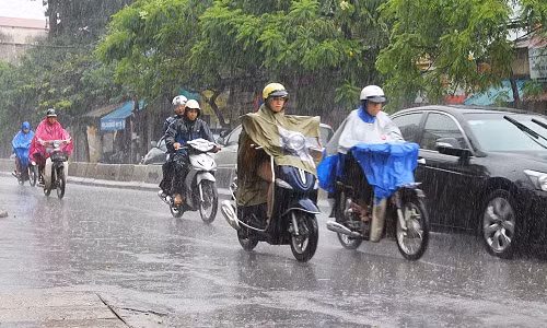 Miền Bắc có mưa rào bất chợt trong ngày