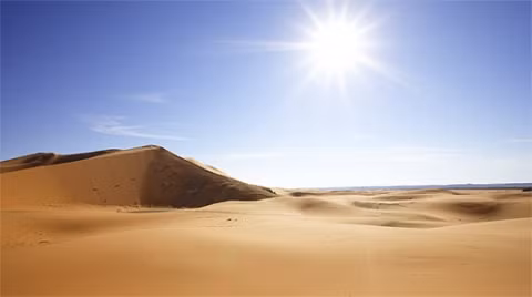 Sahara là sa mạc nóng nhất thế giới. Nhiệt độ cao kỷ lục của Sahara được ghi nhận ở Azizia, Libya năm 1922, lên tới 57,7 độ C.