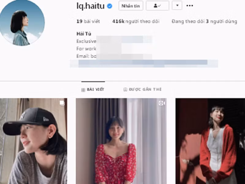 Tuy nhiên, fanpage lẫn tài khoản Instagram của Hải Tú vẫn mở.