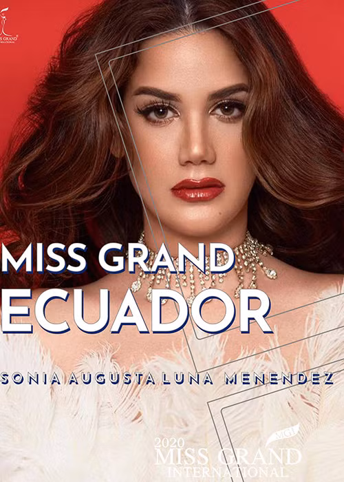 Hoa hậu Hòa bình Ecuardo 2020 Sonia Luna Menendez gây được ấn tượng bởi hình thể hoàn hảo, sự tự tin và quyết tâm để giành được vương miện. Trước khi đến với cuộc thi, Sonia tập trung vào việc luyện tập trên sân khấu và trau dồi kỹ năng giao tiếp.
