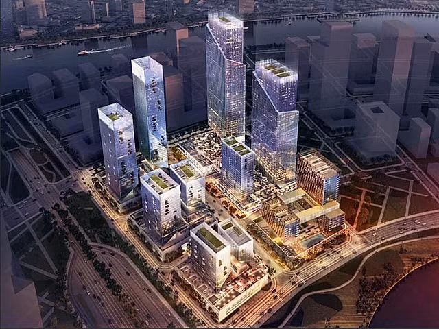 Tại lễ động thổ, Chủ tịch UBND TP.HCM Phan Văn Mãi đề nghị Tập đoàn Lotte và công ty TNHH Lotte Properties HCMC thực hiện đúng các nội dung đã cam kết; đảm bảo nguồn vốn thực hiện và tập trung nguồn lực cao nhất hoàn thành dự án. (Phối cảnh dự án Lotte Eco Smart City Thủ Thiêm. Ảnh: Tập đoàn Lotte).