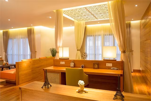 Từng góc nhỏ trong căn nhà đều được trang trí gọn gàng, hiện đại mà không kém phần sang trọng.