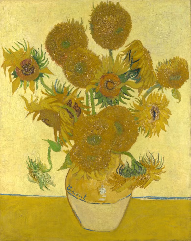 Bức họa lọ hoa với 15 bông hướng dương của danh họa Vincent Van Gogh được bán với giá 39,7 triệu USD trong năm 1987.