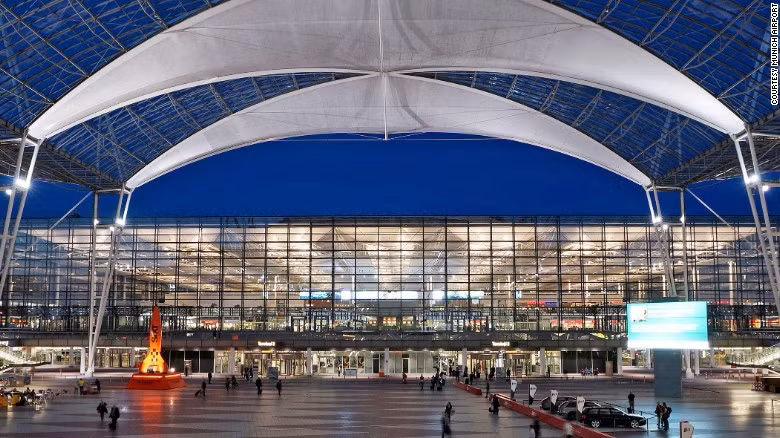 Đứng thứ 3 trong danh sách là sân bay Munich, Đức.