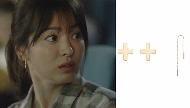 Nữ diễn viên chính đeo đôi hoa tai hiệu J. Estina có giá 240.000 won (4,4 triệu đồng).