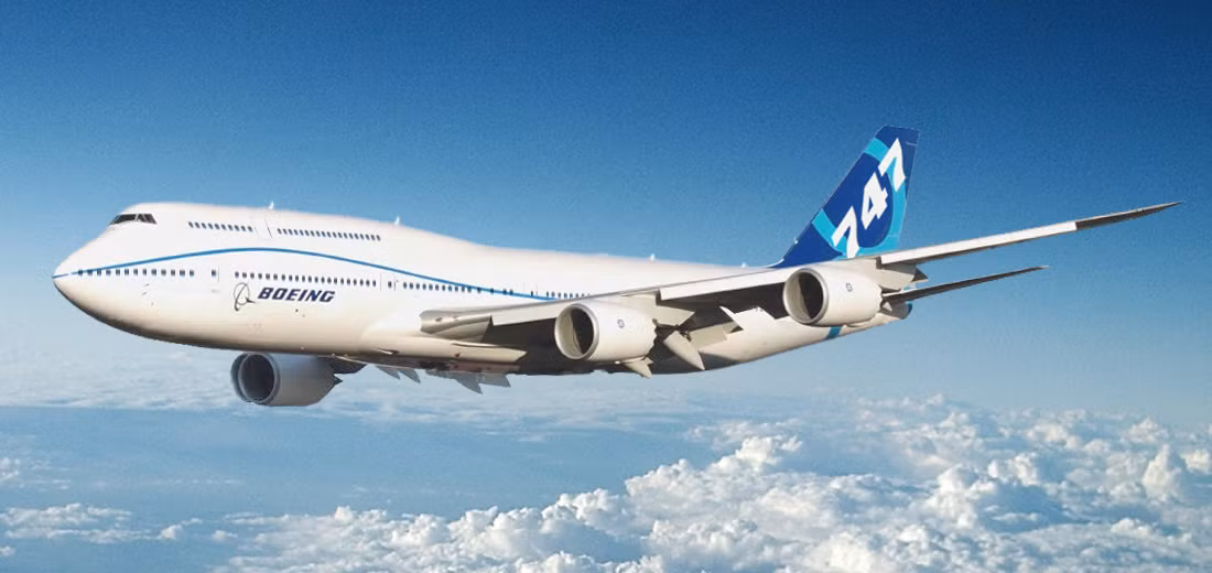 Chính thức công bố vào năm 2005, 747-8 là phiên bản Boeing 747 thế hệ thứ tư, với thân máy bay kéo dài, đôi cánh được thiết kế lại và cải thiện hiệu quả. Chi phí sản xuất một chiếc 747-8I là từ 293-308 triệu USD.