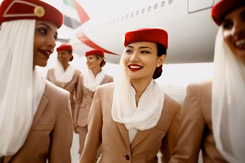 Được hưởng nhiều ưu đãi giảm giá: Tiếp viên hãng Emirates được nhận một tấm thẻ cho phép họ nhận được các ưu đãi giảm giá tại hơn 100 cửa hàng bán lẻ, khách sạn và các cửa hàng ăn uống giải trí ở Dubai và một số nơi thuộc U.A.E (Các Tiểu vương quốc Ả Rập thống nhất).