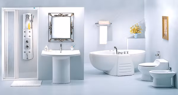 5. Lau dọn phòng tắm: Để dọn nhà cửa nhanh chóng đón khách dịp Tết, việc lau phòng tắm cũng rất quan trọng.