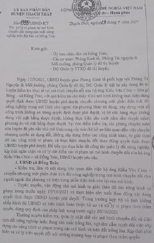 Du an nuoi trong thuy san bi bien tuong o Thach That: Loay hoay xu ly?-Hinh-2