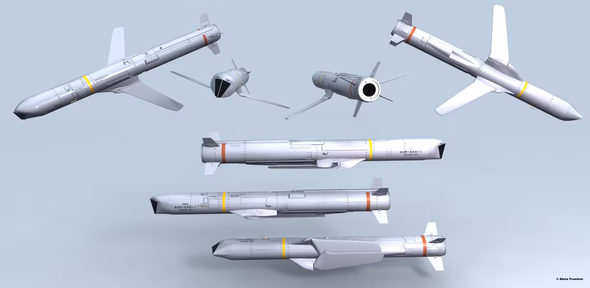 Tên lửa đa năng AGM-84H SLAM-ER là một cải tiến sâu từ tên lửa chống hạm AGM-84 Harpoon để cạnh tranh với JASSM của Lockheed Martin, MBDA Storm Shadow và EADS Taurus KEPD 350 của châu Âu.
