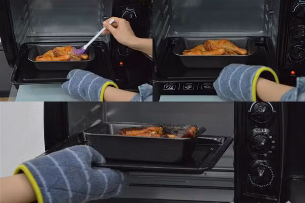 Nếu dùng lò nướng, bạn sẽ phải đứng cạnh bếp cho đến khi món nướng hoàn thành.