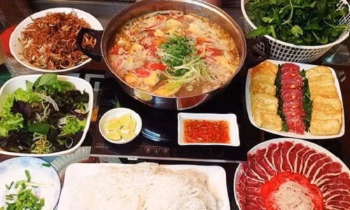 Cach lam lau rieu cua bap bo suon sun ngon nhat tai nha