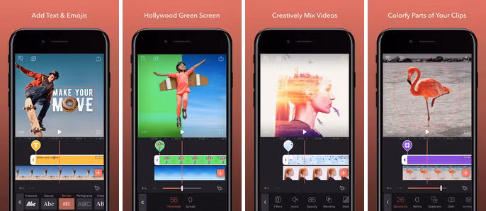 Một ứng dụng chỉnh sửa video tuyệt với khác chỉ có trên iOS là Enlight Videoleap. Nhiều trang công nghệ hào phóng đánh giá ứng dụng này có thể giúp người dùng tạo ra các đoạn phim nghệ thuật như phim Hollywood.
