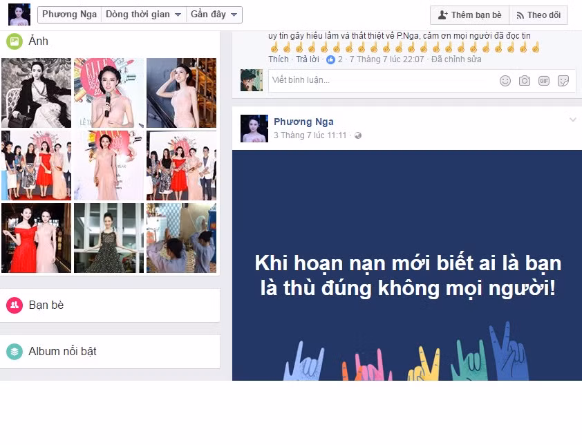 Nhiều chủ tài khoản giả mạo còn kỳ công đăng tải những dòng status, chia sẻ những đường link liên quan đến vụ án Trương Hồ Phương Nga bị tố lừa đảo, chiếm đoạt tài sản... như một hành động chứng minh chủ sở hữu tài khoản, đánh lừa dân mạng rằng người dùng tài khoản đó chính là Phương Nga.