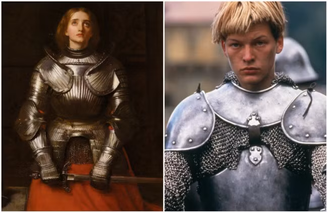 Hình ảnh nữ công tước Joan trong bộ phim "The Messenger: The Story of Joan of Arc" được cho là "có đôi nét tương đồng với lịch sử" mặc dù trong thực tế những nhà sử học vẫn còn tranh cãi về đóng góp của Joan trong lịch sử Pháp.