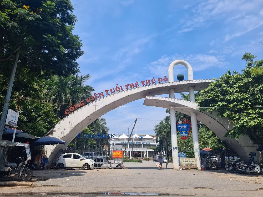 Cong vien Tuoi tre Thu do: Tien do “rua” sau 2 thang thao do