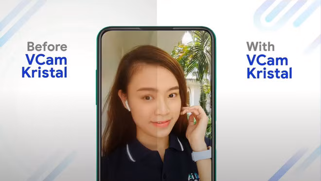 So sánh ảnh trước và sau khi dùng thuật toán để chụp ảnh với camera ẩn dưới màn hình.