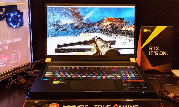  MSI GS75 Stealth (giá khoảng 35,4 triệu đồng): Nếu đang tìm kiếm dòng laptop mỏng nhẹ, thuận tiện để đem đi mọi nơi, mà vẫn đáp ứng được nhu cầu giải trí chơi game đỉnh cao thì MSI GS75 Stealth là lựa chọn lý tưởng. Ảnh: Techzone