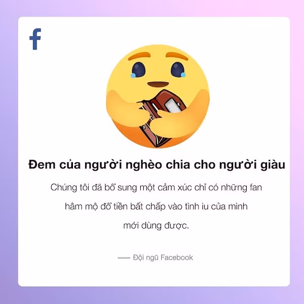 Theo nhiều người dùng, việc tự chế biểu tượng cảm xúc mới còn vui hơn hẳn việc được cập nhật biểu tượng “thương thương” từ Facebook.