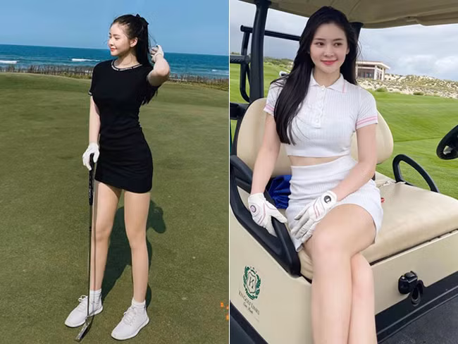 Chơi golf là một trong những môn thể thao hot girl Đà Nẵng - Thái Thảo Nguyên yêu thích. Cô nàng sinh năm 1998, sinh viên trường Đại học RMIT, được mệnh danh là "hot girl xinh nhất Đà Nẵng".