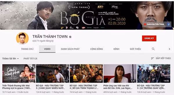 Những video trên kênh Youtube của Trấn Thành bao gồm web drama, vlog cuộc sống thường, công việc và vui chơi…