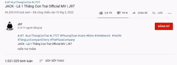 Cộng đồng Đom Đóm (tên fandom của Jack) vô cùng phấn khích và tự hào khi đón nhận thành tích khủng mới mà thần tượng đạt được. Đặc biệt MV này mới chỉ ra mắt từ ngày 10/3/2020 - tức là Jack J97 chỉ mất hơn 1 tháng để thu về con số bình luận khủng.
