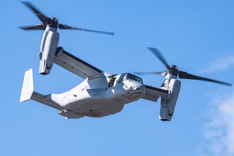 V-22 được trang bị hai cánh ngắn, rộng với cánh quạt nghiêng ở mỗi đầu. Rotor này có thể hoạt động nhằm đảm bảo cả chuyển động dọc và ngang của máy bay.